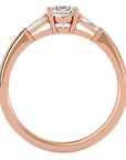 Inel de Logodnă Solitaire cu Moissanite de 0.69 ct din 18k Aur Roz - Castelo.ro