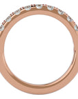 Verighetă din Aur 14k cu Diamante Naturale Eternity de 0.96 ct din 14k Aur Roz - Castelo.ro