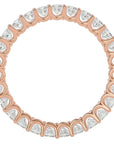 Inel Eternitate cu Diamante Naturale de 1.93 ct din 18k Aur Roz - Castelo.ro