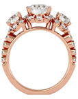 Inel de Logodnă Imperial din Aur 14k cu Diamante Create în Laborator de 2.04 ct din 14k Aur Roz - Castelo.ro