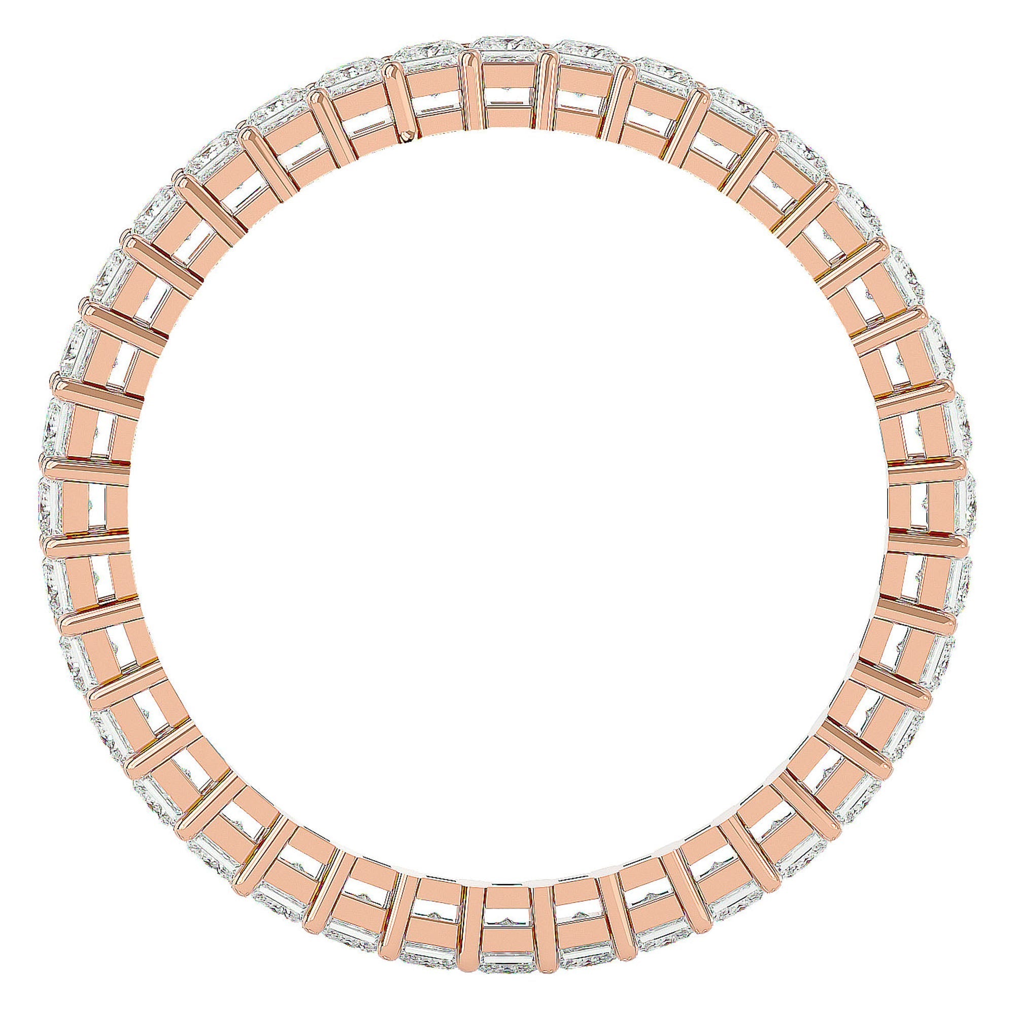 Inel Eternal cu Diamante Create în Laborator de 1.11 ct din 18k Aur Roz - Castelo.ro