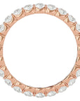 Inel Eternity cu Moissanite de 1.09 ct din 18k Aur Roz - Castelo.ro