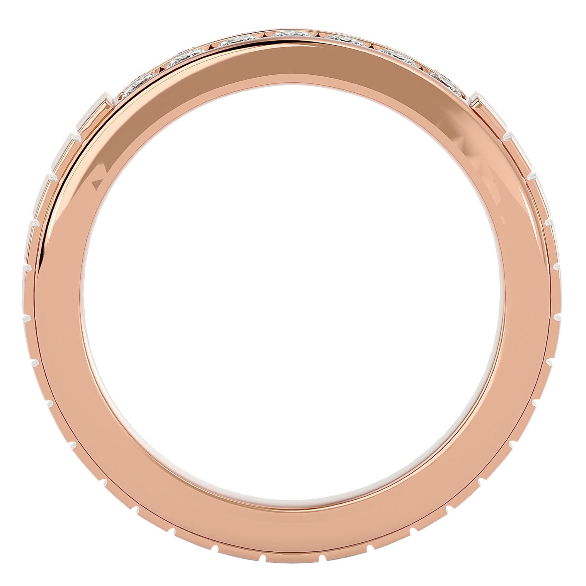 Inel Etern Dual din Aur 14k cu Diamante Create în Laborator de 0.82 ct din 14k Aur Roz - Castelo.ro