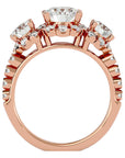 Inel de Logodnă Imperial cu Diamante Naturale de 2.04 ct din 18k Aur Roz - Castelo.ro