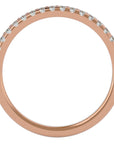 Inel Eternity din Aur 14k Cu Diamante Create în Laborator de 0.25 ct din 14k Aur Roz - Castelo.ro