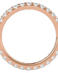 Inel Eternity din Aur 14k cu Diamante Create în Laborator de 1.04 ct din 14k Aur Roz - Castelo.ro