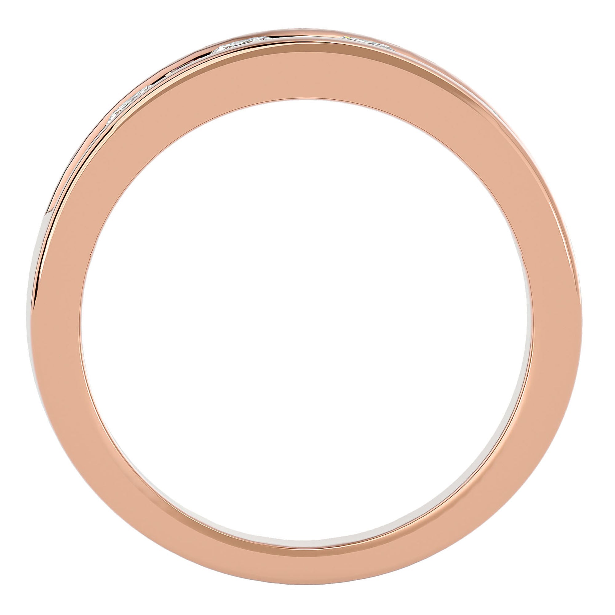 Verighetă Eternă cu Diamante Naturale de 1.24 ct din 18k Aur Roz - Castelo.ro