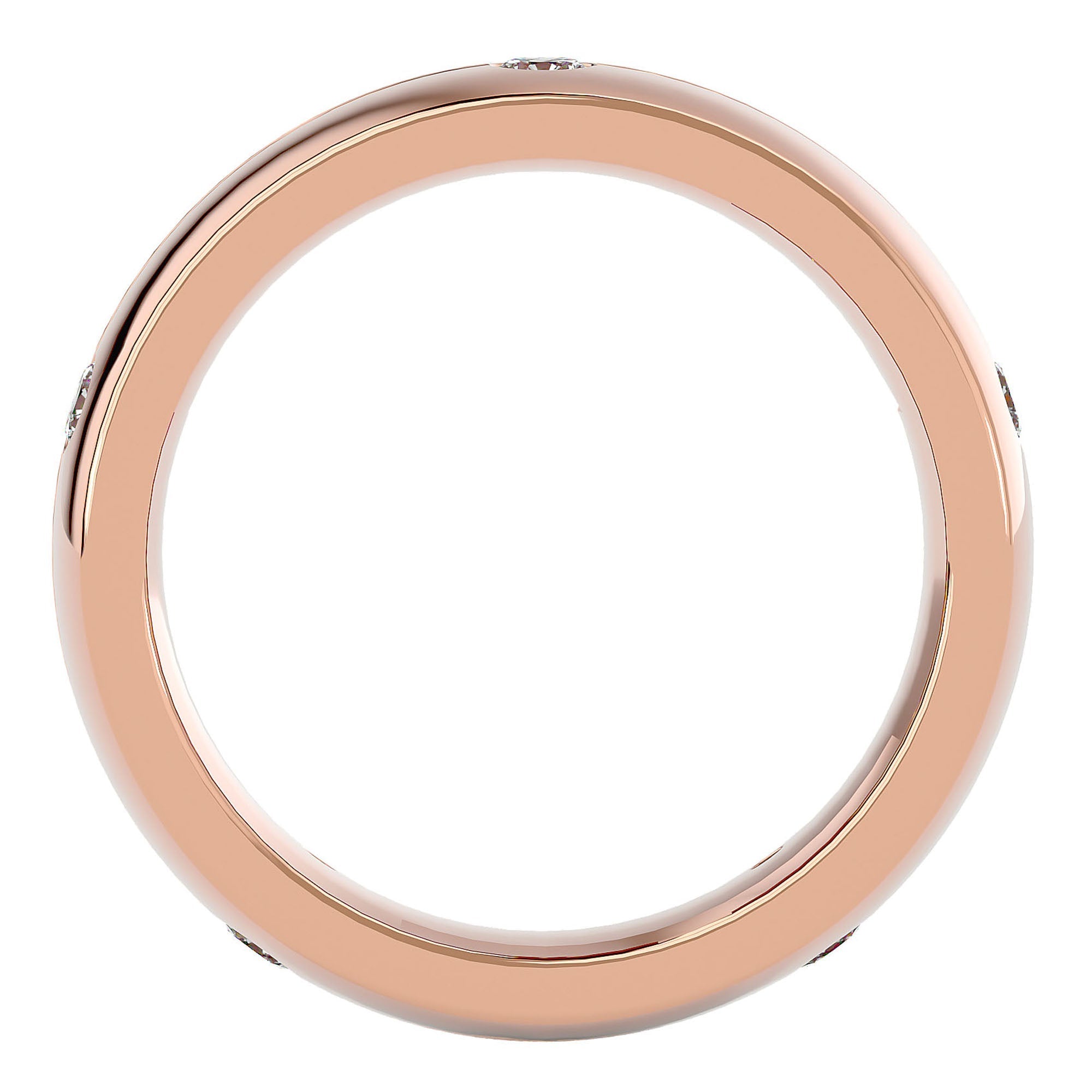 Verighetă Amélie cu Diamante Create în Laborator de 0.46 ct din 18k Aur Roz - Castelo.ro