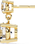 Cercei Drop Stud din Aur 14k Cu Diamante Create în Laborator Tăietură Briliant de 3.7 ct din 14K Aur Galben - Castelo.ro