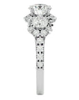 Inel de Logodnă Imperial din Aur 14k cu Diamante Create în Laborator de 2.04 ct din 14k Aur Alb - Castelo.ro