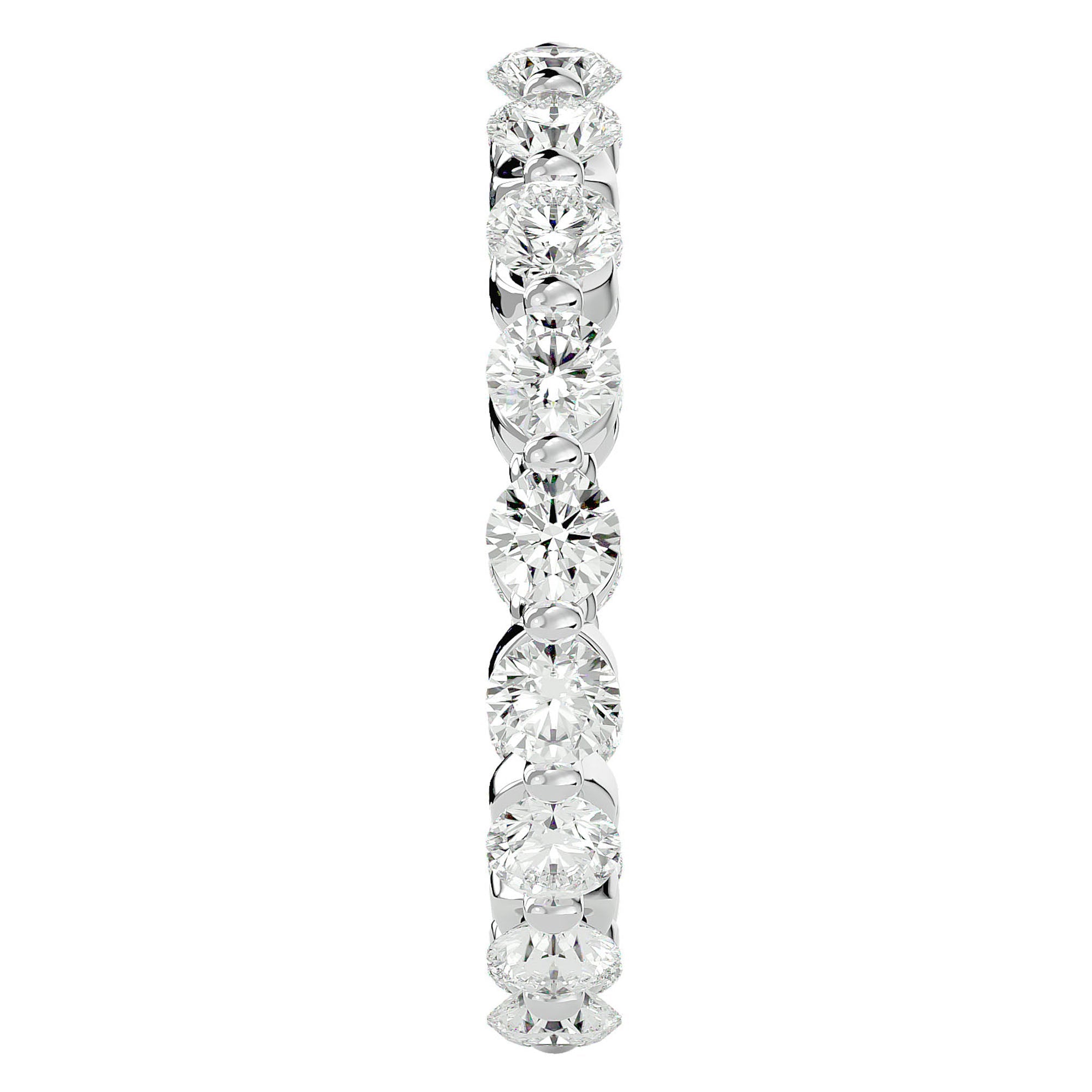 Inel Eternity cu Diamante Naturale de 2.01 ct din Platina - Castelo.ro