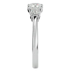 Inel de Logodnă Solitaire cu Trei Diamante Create în Laborator de 1.57 ct din Platina - Castelo.ro