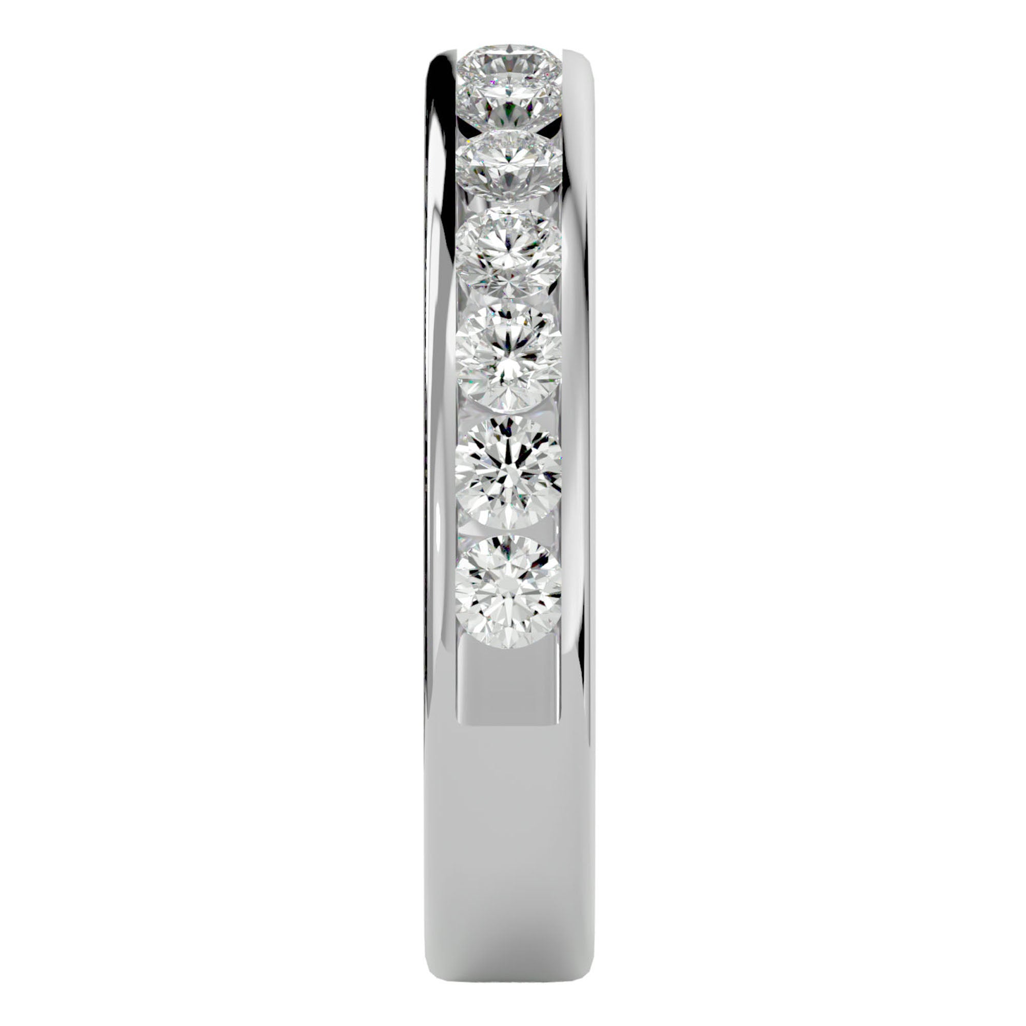 Inel Eternity Cu Diamante Naturale de 0.96 ct din Platina - Castelo.ro