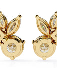 Cercei Stud Efemeri din Aur 14k cu Moissanite de 0.68 ct