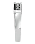 Inel Radiant din Aur 14k cu Diamante Naturale de 0.51 ct din 14k Aur Alb - Castelo.ro