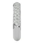Inel Triplu Micro Pavé din Aur 14k cu Diamante Naturale de 0.90 ct din 14k Aur Alb - Castelo.ro