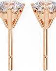 Cercei Stud din Aur 14k Cu Diamante Create în Laborator Tăietură Briliant de 2.5 ct din 14K Aur Roz - Castelo.ro