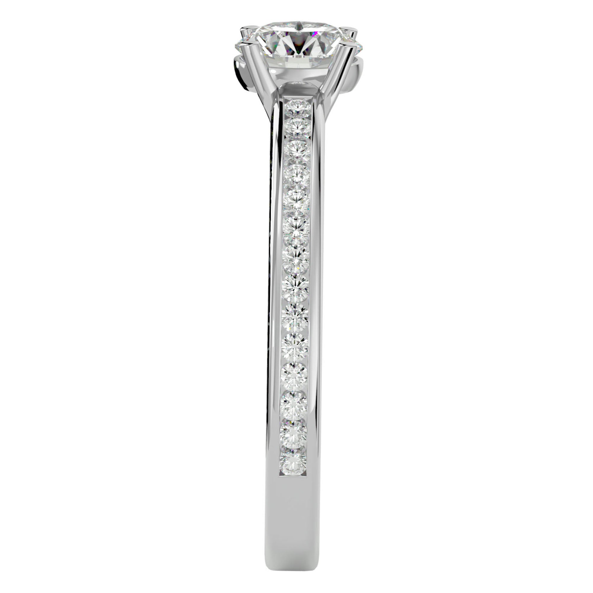 Inel de Logodnă Bastille cu Diamante Create în Laborator de 1.27 ct din Platina - Castelo.ro