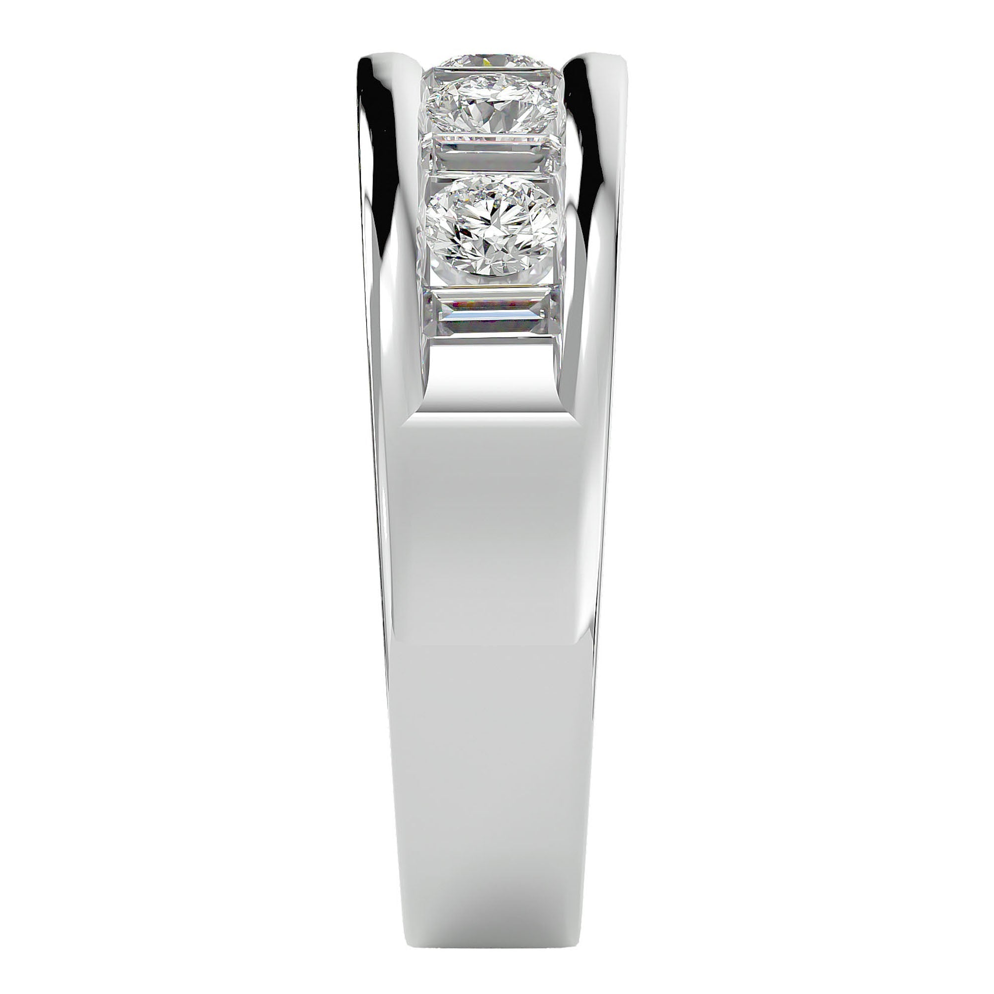 Verighetă Eternă cu Diamante Create în Laborator de 1.24 ct din Platina - Castelo.ro