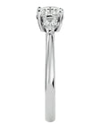Inel de Logodnă cu Trei Moissanite de 0.93 ct din Platina - Castelo.ro