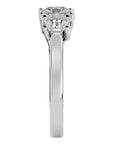 Inel de Logodnă cu Trei Diamante Naturale de 2.20 ct din Platina - Castelo.ro