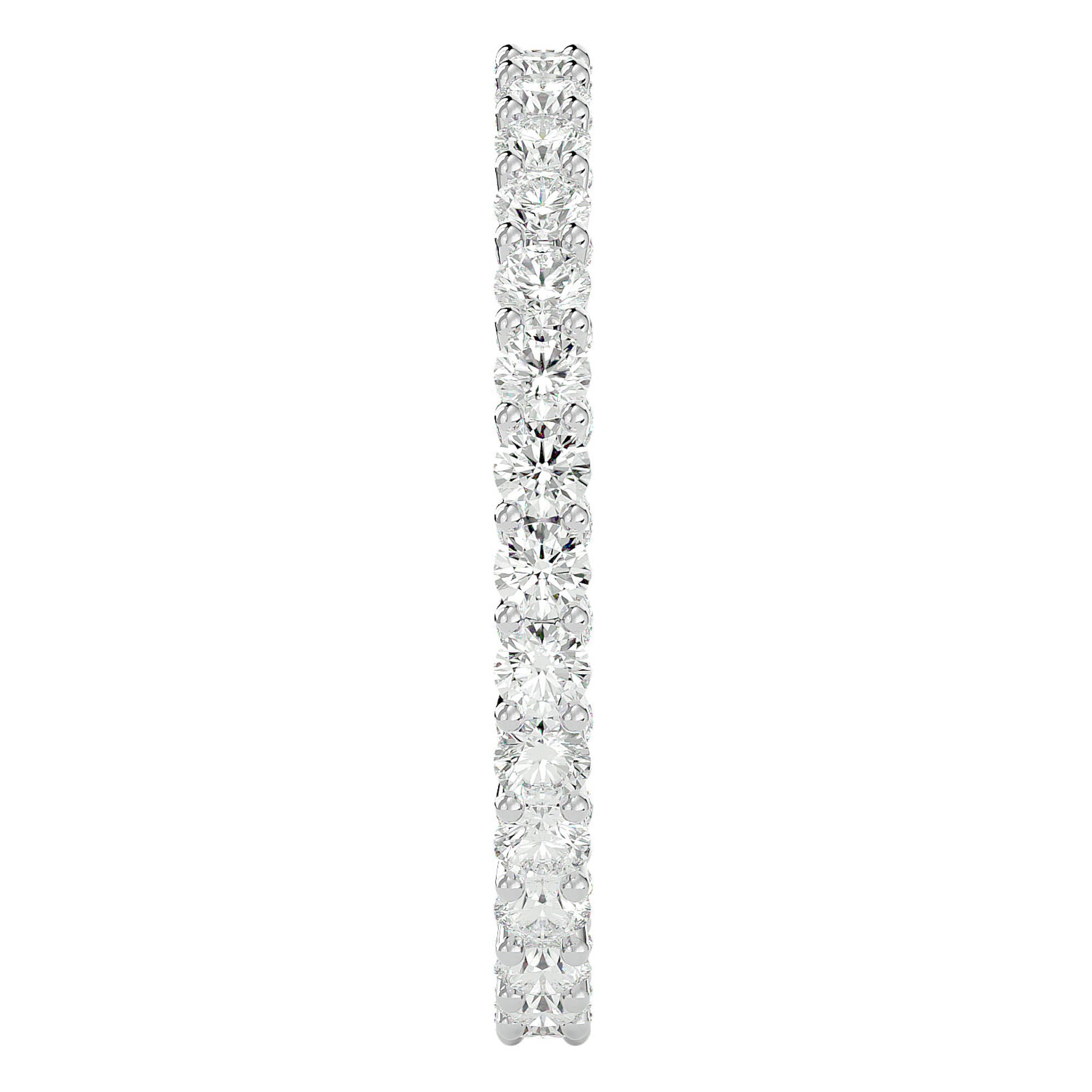 Inel Eternity Grandeur din Aur 14k cu Diamante Naturale de 1.04 ct din 14k Aur Alb - Castelo.ro