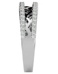 Inel Diademă cu Diamante Naturale în Montură Clasică de 0.30 ct din Platina - Castelo.ro