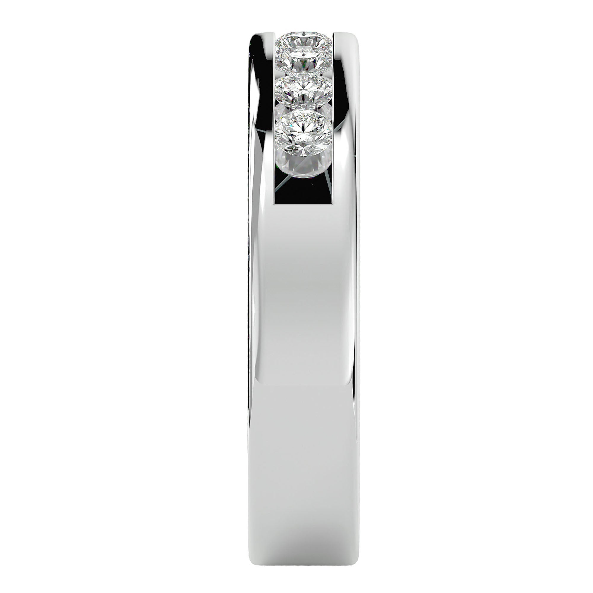Inel Eternity Céline cu Diamant Naturale de 0.52 ct din Platina - Castelo.ro