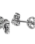 Cercei Stud Martini din Aur 14k Moissanite de 0.44 ct din 14k Aur Alb - Castelo.ro