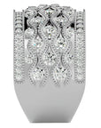 Inel Regal Vintage din Aur 14k cu Diamante Create în Laborator de 1.73 ct din 14k Aur Alb - Castelo.ro