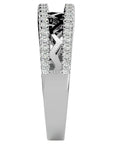 Inel Diademă din Aur 14k cu Diamante Create în Laborator în Montură Clasică de 0.30 ct din 14k Aur Alb - Castelo.ro