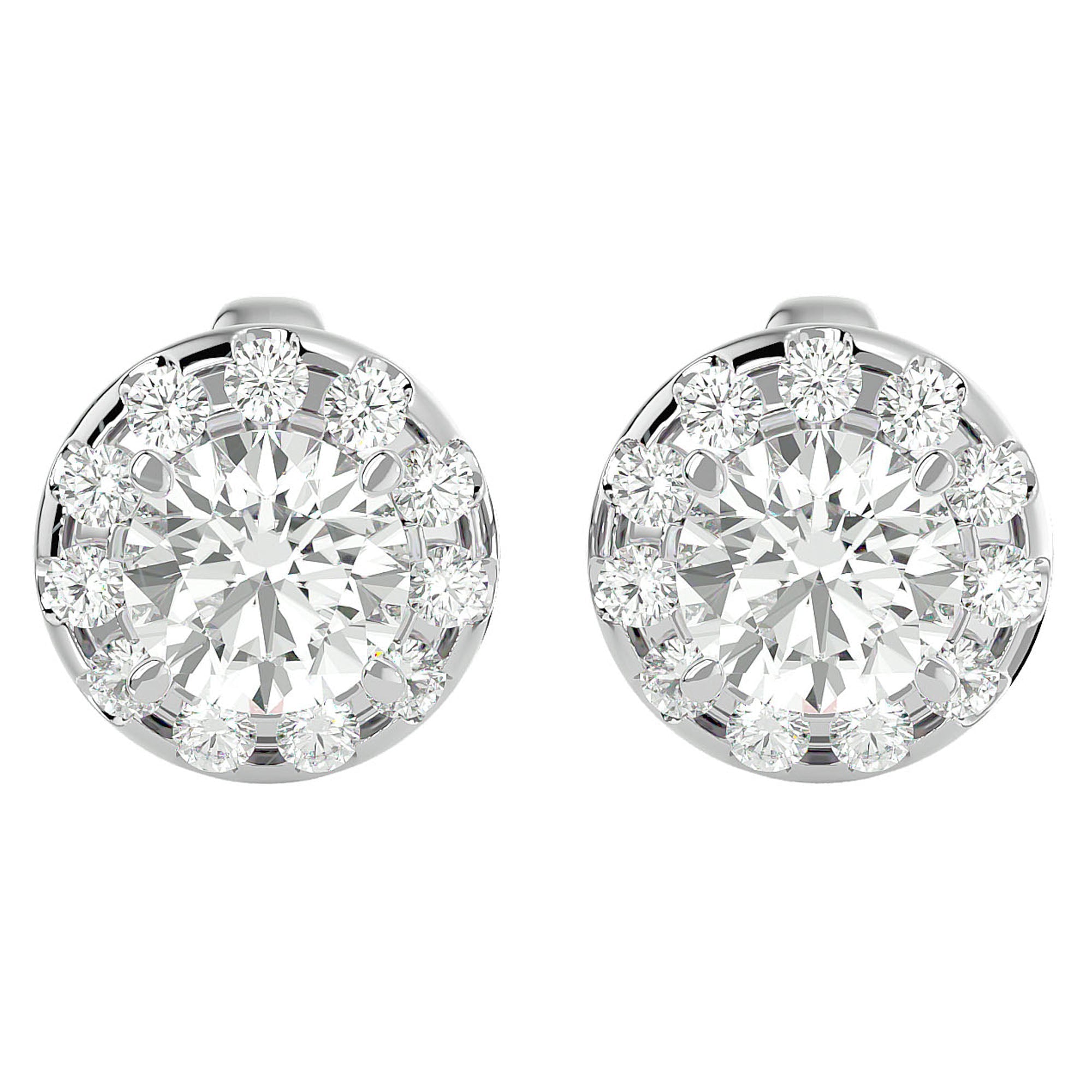 Cercei Cu Diamante Create în Laborator Stud de 1.06 ct din - Castelo.ro