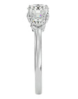 Inel de Logodnă Vivienne cu Trei Diamante Naturale de 1.62 ct din Platina - Castelo.ro
