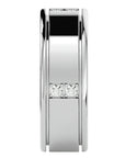 Verighetă Forte cu Diamante Naturale de 0.28 ct din Platina - Castelo.ro