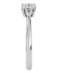 Inel de Logodnă Solitaire din Aur 14k cu Diamant Natural de 0.69 ct din 14k Aur Alb - Castelo.ro