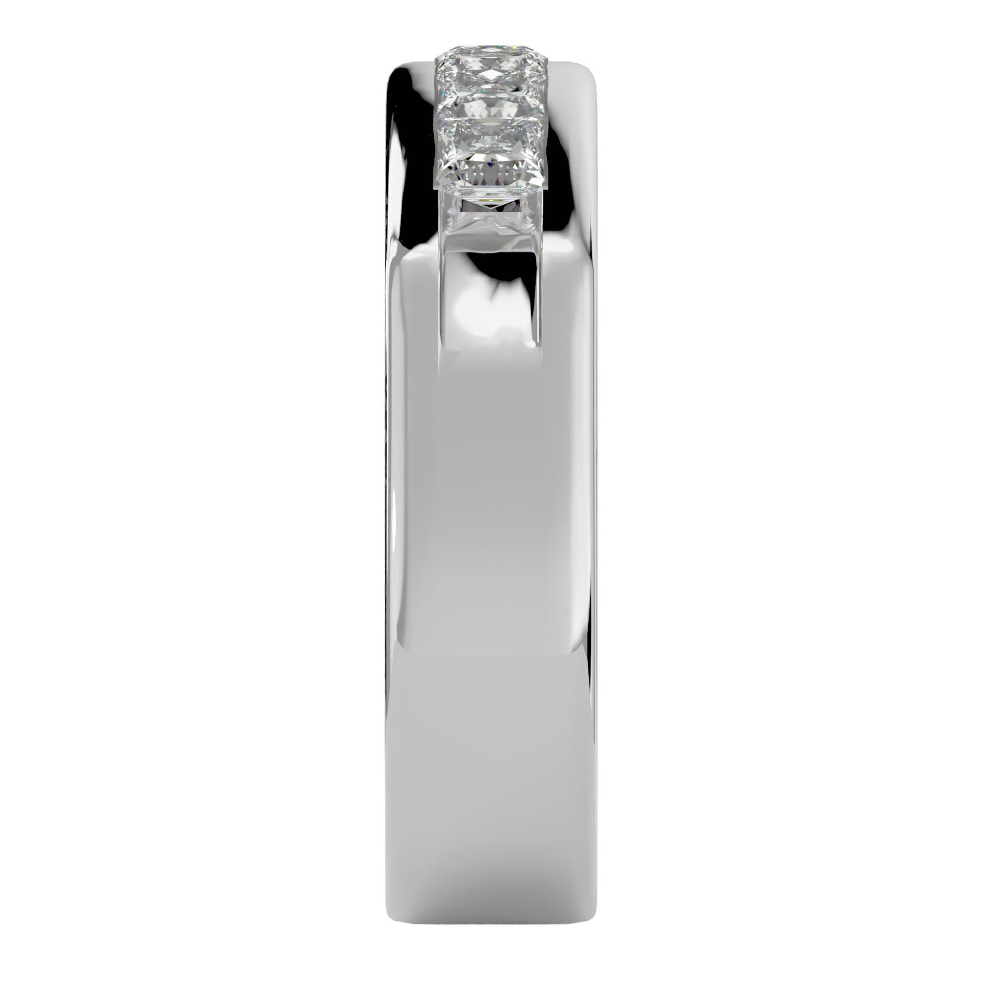 Verighetă Prestigiu din Aur 14k cu Diamante Create în Laborator de 1.24 ct din 14k Aur Alb - Castelo.ro