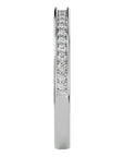 Inel Eternity din Aur 14k Cu Diamante Naturale de 0.19 ct din 14k Aur Alb - Castelo.ro