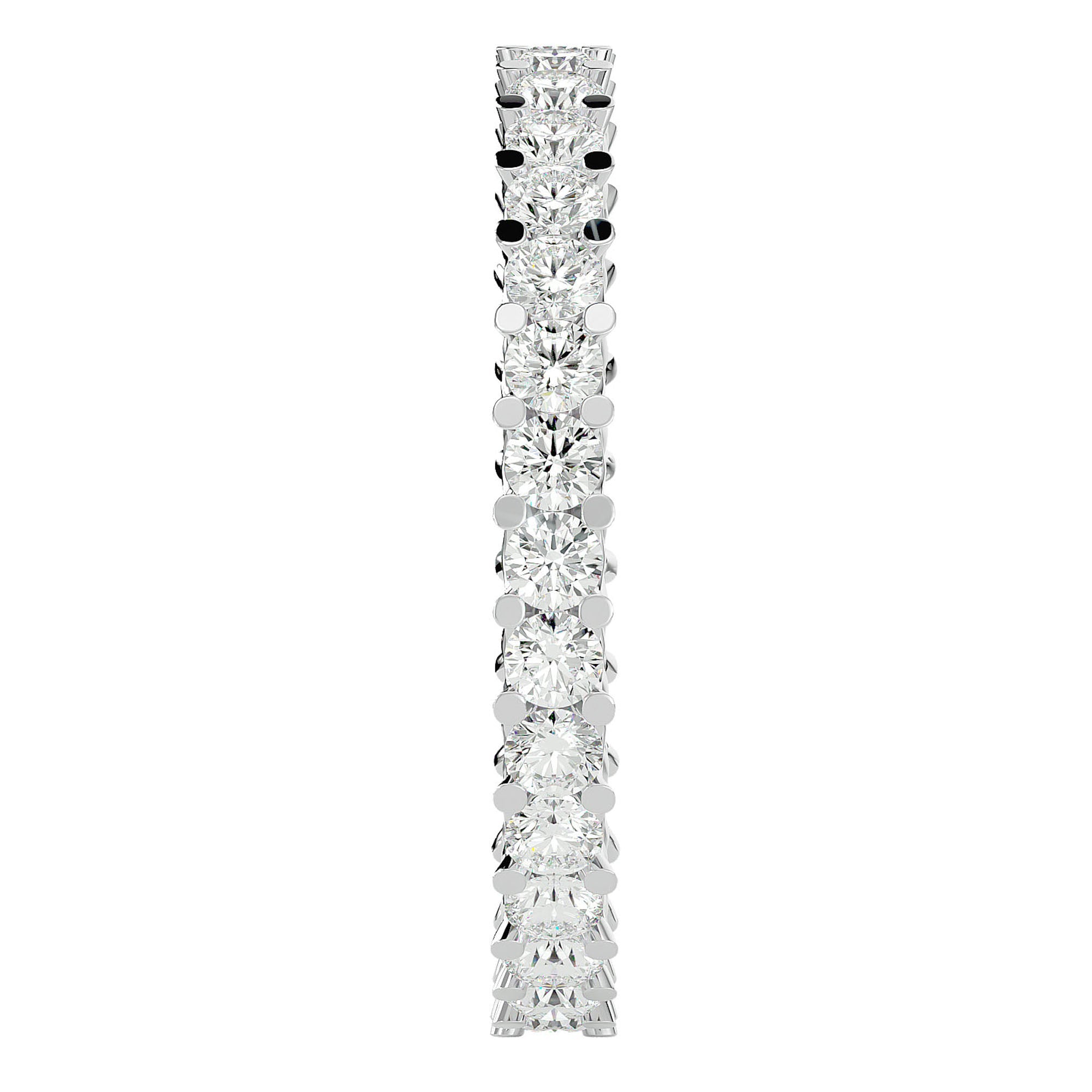 Inel Eternity cu Moissanite de 1.12 ct din Platina - Castelo.ro