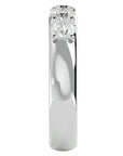Inel Eternity cu 4 Moissanite de 0.96 ct din Platina - Castelo.ro
