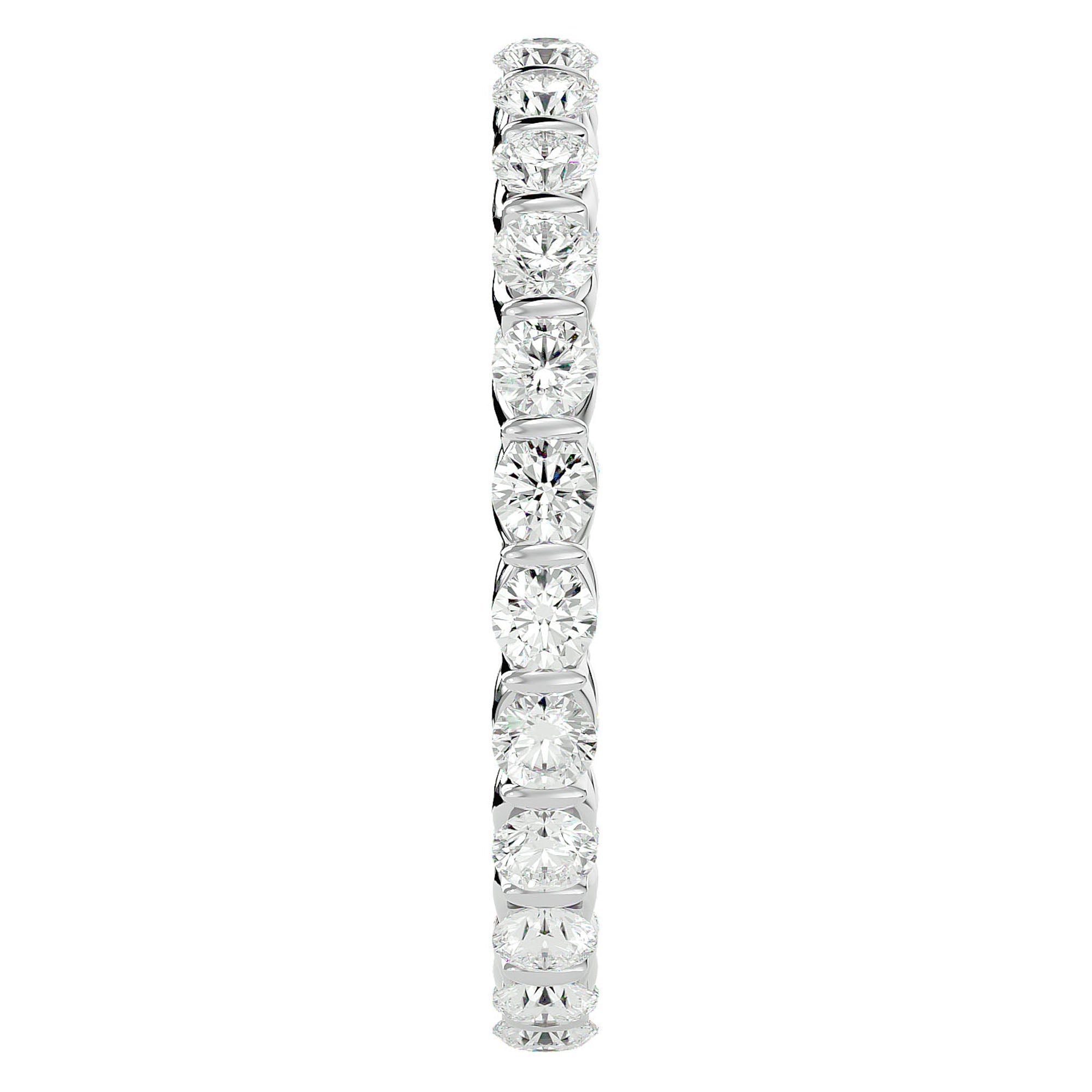 Inel Eternity din Aur 14k cu Diamante Create în Laborator de 1.09 ct din 14k Aur Alb - Castelo.ro