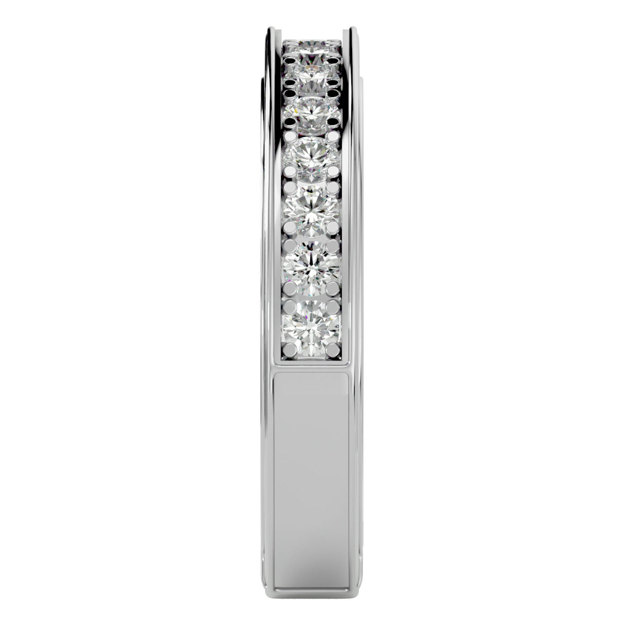 Inel Eternity din Aur 14k Cu Diamante Create în Laborator de 0.49 ct din 14k Aur Alb - Castelo.ro