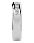 Verighetă Chloé cu Bandă De Diamante Create în Laborator de 0.74 CT din Platina - Castelo.ro