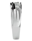 Verighetă Regală din Aur 14k cu Moissanite de 0.51 ct din 14k Aur Alb - Castelo.ro
