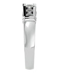 Inel Radiant din Aur 14k cu Diamante Create în Laborator de 0.51 ct din 14k Aur Alb - Castelo.ro