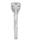 Inel de Logodnă Renée cu Trei Moissanite de 1.95 ct din Platina - Castelo.ro