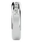Verighetă Chloé din Aur 14k cu Bandă De Diamante Naturale de 0.74 CT din 14k Aur Alb - Castelo.ro