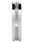 Verighetă din Aur 14k cu Bandă De Diamante Naturale de 0.56 ct din 14k Aur Alb - Castelo.ro