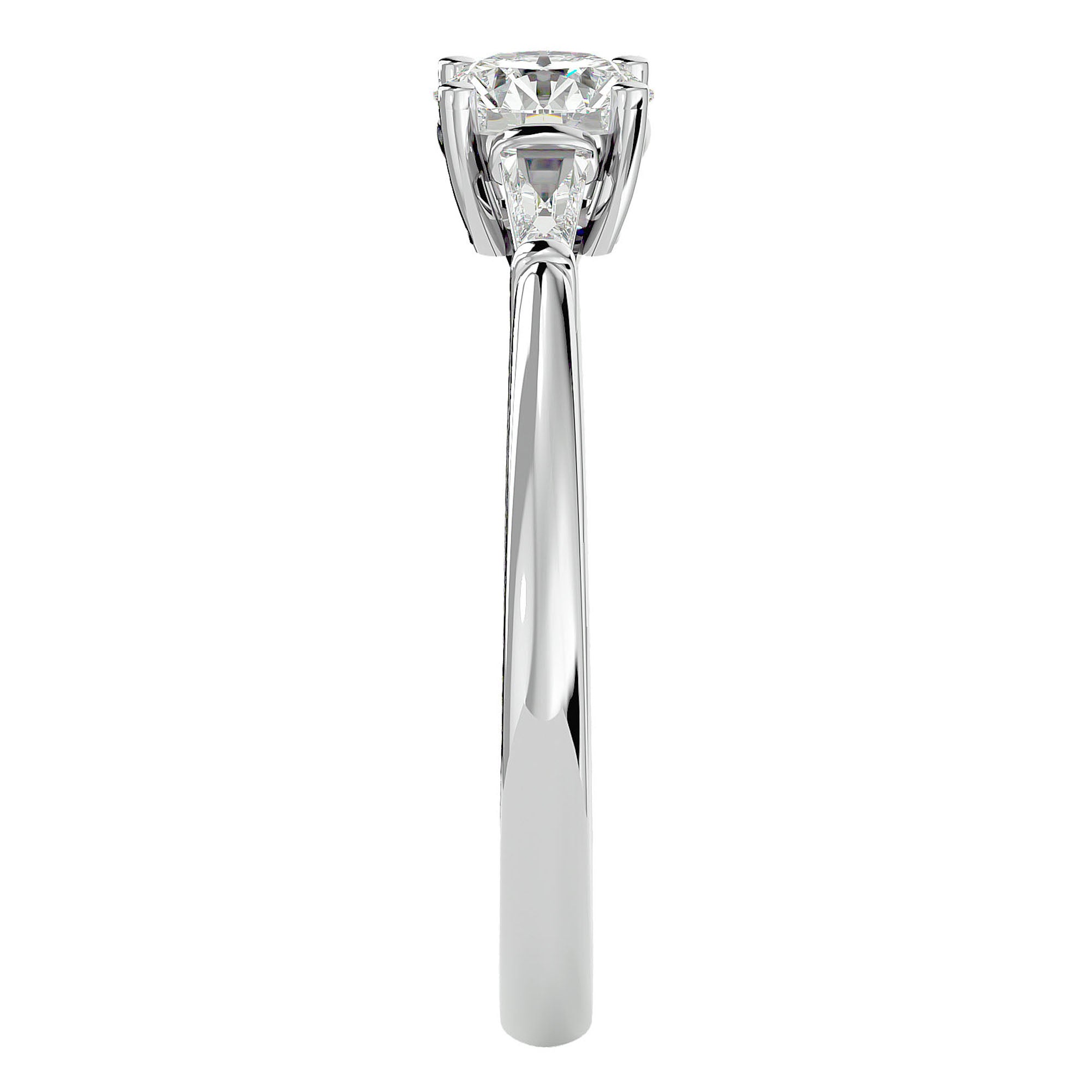 Inel de Logodnă Solitaire cu Diamant Natural de 0.69 ct din Platina - Castelo.ro