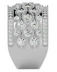 Inel Regal Vintage din Aur 14k cu Diamante Naturale de 1.73 ct din 14k Aur Alb - Castelo.ro
