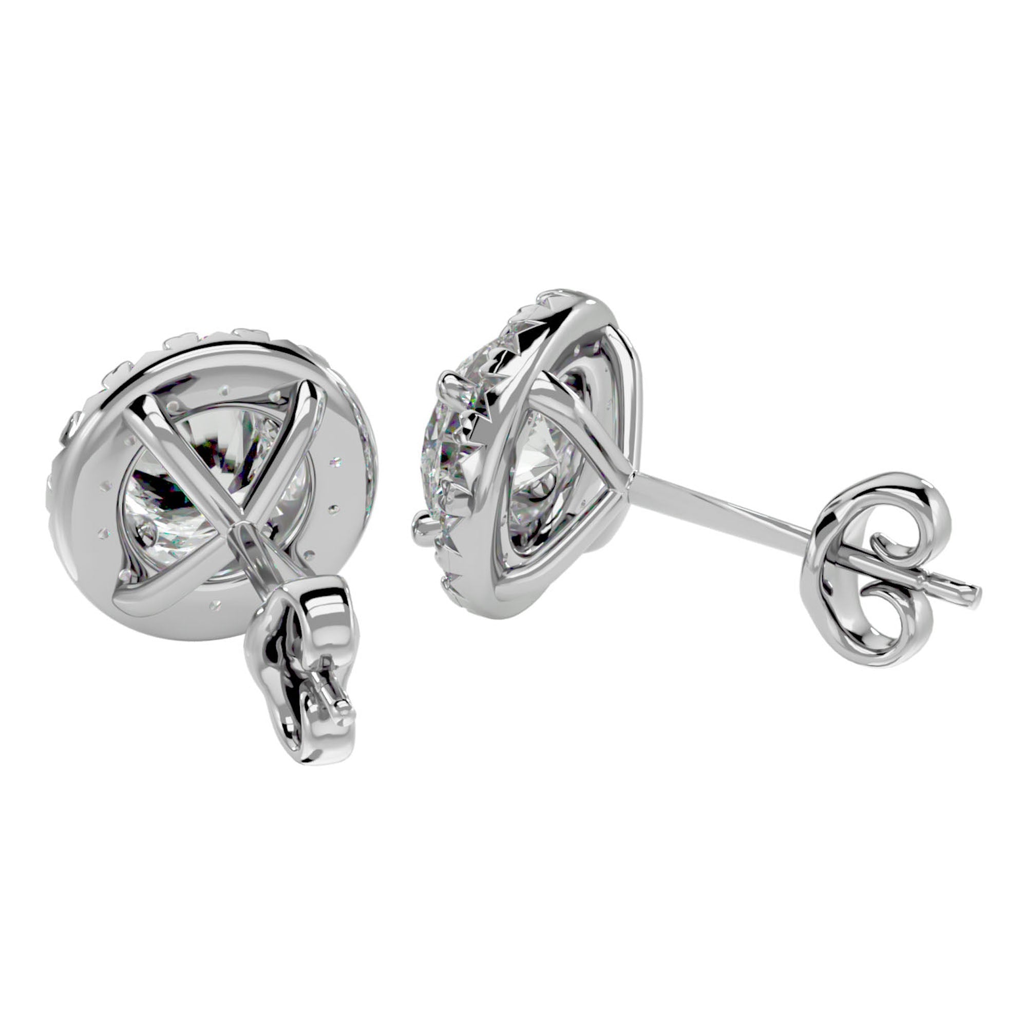 Cercei Delicați Aurora Cu Moissanite de 0.99 ct din - Castelo.ro